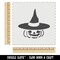 Jack-O&#x27;-Lantern with Witch Hat Halloween Pumpkin Wall Cookie DIY Craft Reusable Stencil